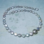 New Coin Pearl & Silver Bead Necklace1 copy