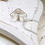 GIrls Personalised Silver Secret Heart Necklace