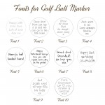 IndiviJewels Font Styles for Golf Ball Marker