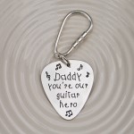 Personalised Silver Guitar Pick Front on Dish 2 copy