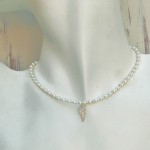 Girls Angel Wing and Pearl Necklace 8 