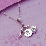 Girls Initial Charm Necklace Main Image