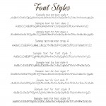 IndiviJewels Font Styles 1 - 10
