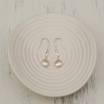 Coin Pearl and Silver Drop Earrings 3