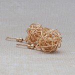 Gold Filled Birds Nest Earrings 2