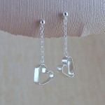 Silver Secret Heart Earrings 3