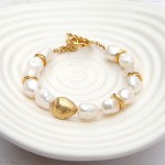 Gold Vermeil Nugget Pearl Bracelet 2