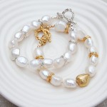 Silver and Gold Vermeil Nugget Pearl Bracelets