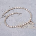 Sterling silver personalised secret heart and freshwater pearl necklace 3 copy