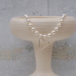Sterling silver personalised secret heart and freshwater pearl necklace 5 copy