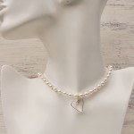 Sterling silver personalised secret heart and white freshwater pearl necklace-1 copy