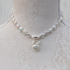 Freshwater Coin Pearl And Aquamarine Gemstone Wedding Necklace 10 psd copy