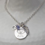 Personalised Silver New Mum Charm Necklace Main