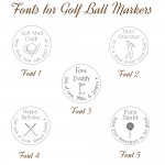 Fonts for Golf Ball Markers