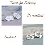 IndiviJewels Finish for Lettering Gift Tag Necklace