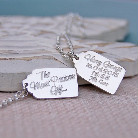 The Most Precious Gift Silver Tag Necklace