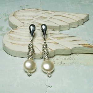 Swarovski Coin Pearl And Sterling Silver Rings Earrings 7 copy